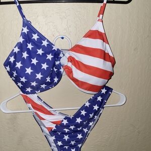Patriotic Stars and Stripes Bikini